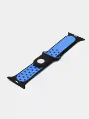 Голубой силиконовый ремешок для Apple Watch, перфорированный