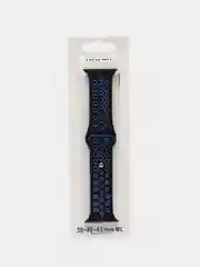 Голубой силиконовый ремешок для Apple Watch, перфорированный
