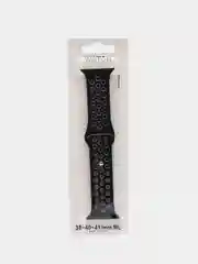 Серый меланж силиконовый ремешок для Apple Watch, перфорированный