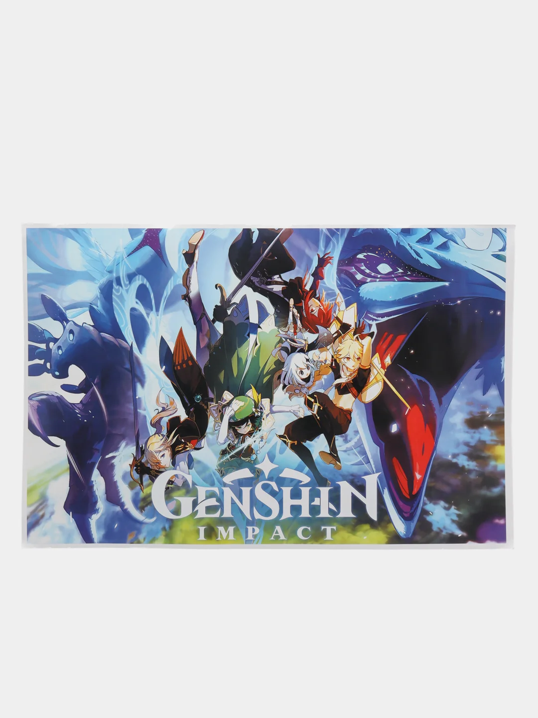 Аметистовый плакат Genshin Impact, Геншин импакт