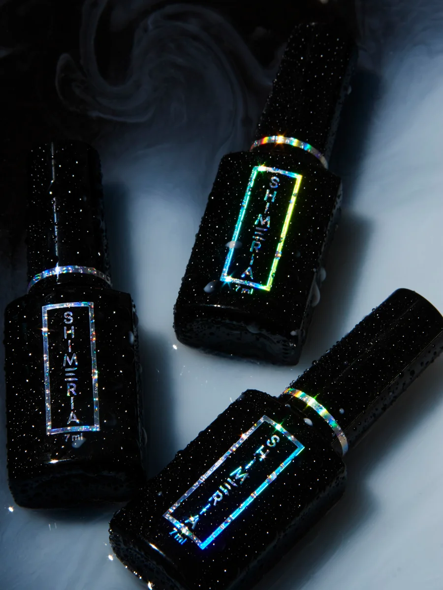 Алый гель-лак светоотражающий Shimeria Diamond Runail Professional, 7 мл