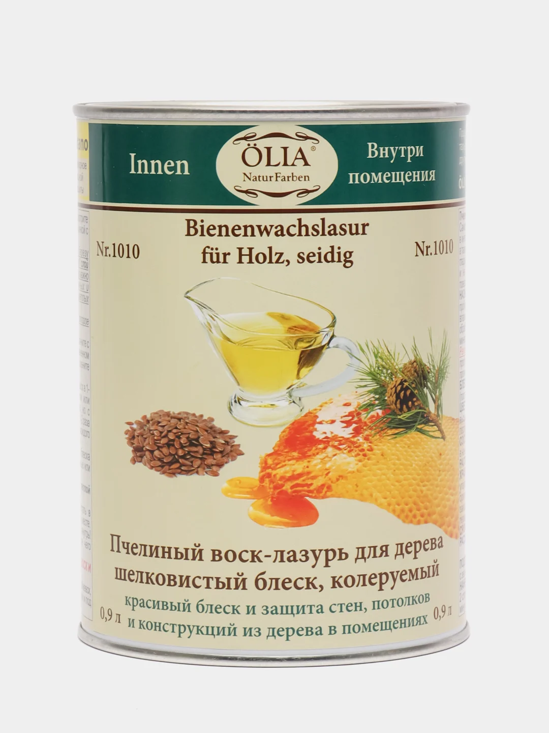 Пчелиный воск-лазурь OLIA №1010 для дерева