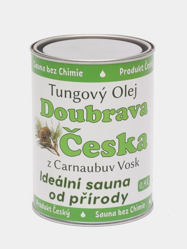 Масло-воск для бани и сауны Doubrava Ceska, Тунговое масло с карнаубским воском