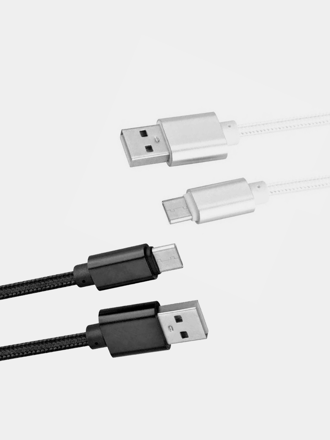 Кабель зарядный (1m, Micro-USB/Type-C/Lightning) для Android и Apple  iPhone) купить по цене 89 ₽ в интернет-магазине KazanExpress