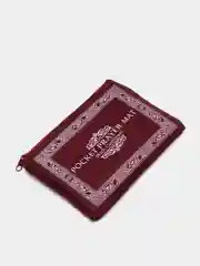 Бордовый молитвенный коврик для намаза, дорожный, с компасом