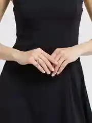 Серый меланж кольцо Good Luck, регулируемое