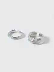 Серебряный комплект колец/Безразмерное