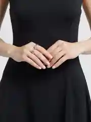 Серебряный кольцо Good Luck, регулируемое