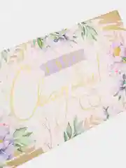 Сиреневый конверт для денег С Днем свадьбы!