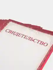 Бордовый свидетельство, формат А4, 20 штук