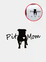 Белый наклейка на авто "PIT MOM"