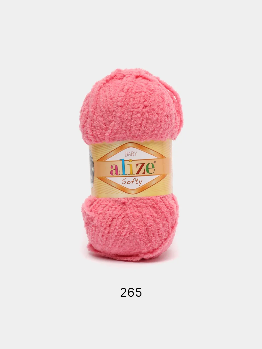 Коралловый плюшевая пряжа Alize Softy