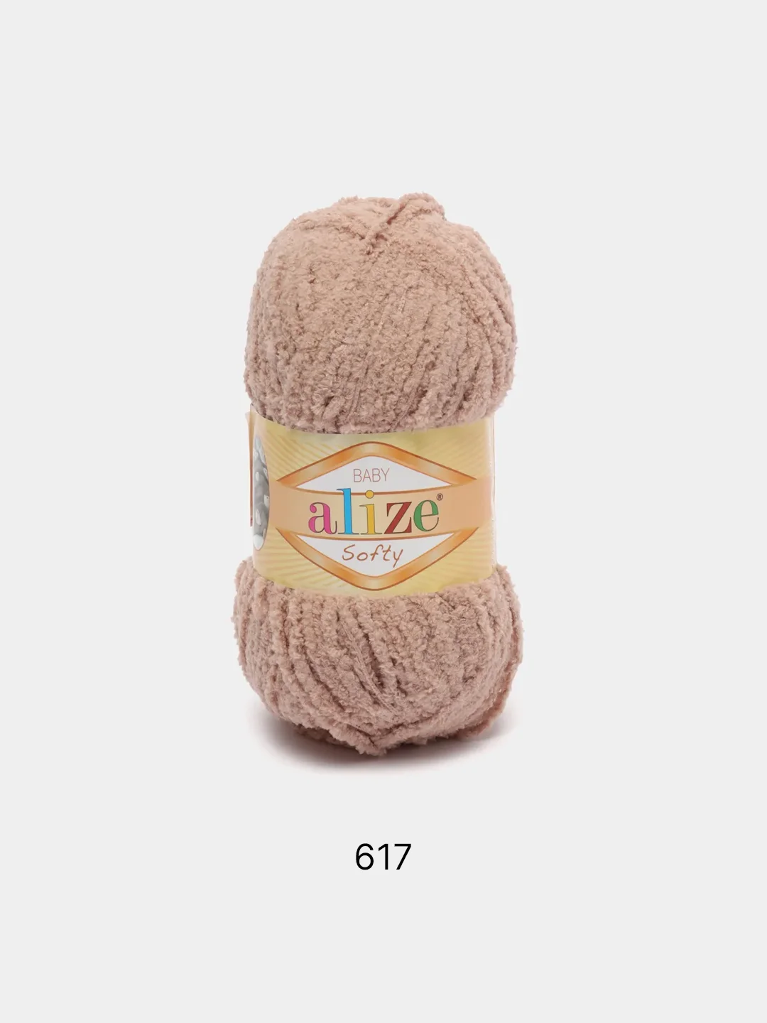 Бежевый плюшевая пряжа Alize Softy