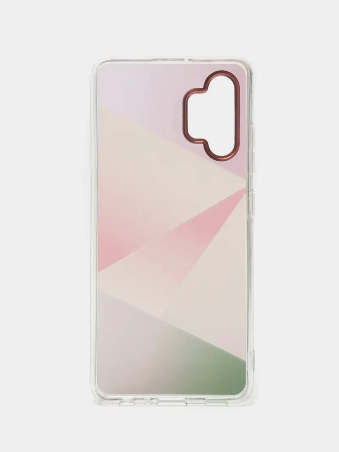 Пудровый чехол Samsung Galaxy A32, Самсунг Галакси А32 твердый, прозрачный, с рисунком