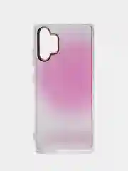 Розовый чехол Samsung Galaxy A32, Самсунг Галакси А32 твердый, прозрачный, с рисунком