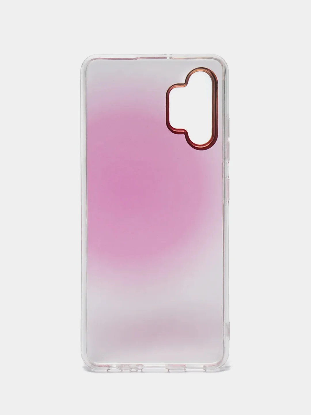 Розовый чехол Samsung Galaxy A32, Самсунг Галакси А32 твердый, прозрачный, с рисунком