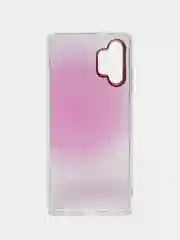 Розовый чехол Samsung Galaxy A32, Самсунг Галакси А32 твердый, прозрачный, с рисунком