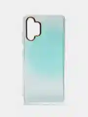 Мятный чехол Samsung Galaxy A32, Самсунг Галакси А32 твердый, прозрачный, с рисунком