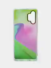 Пурпурный чехол Samsung Galaxy A32, Самсунг Галакси А32 твердый, прозрачный, с рисунком