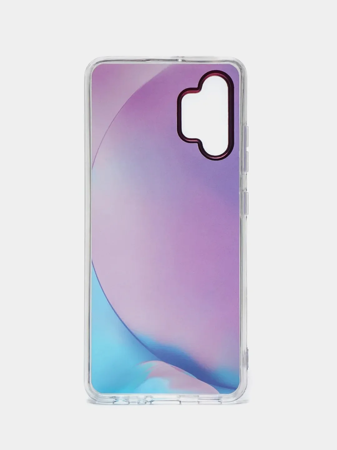 Аметистовый чехол Samsung Galaxy A32, Самсунг Галакси А32 твердый, прозрачный, с рисунком