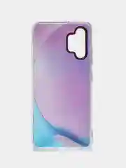 Аметистовый чехол Samsung Galaxy A32, Самсунг Галакси А32 твердый, прозрачный, с рисунком