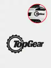Черный наклейки на авто "TopGear" и "Я - Стиг"