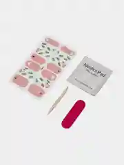 Розовый лаковые полоски  маникюр топ лак лаковые наклейки для ногтей слайдер для педикюра