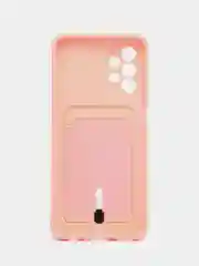 Зеленый чехол Samsung Galaxy A23, Самсунг Галакси А23 силиконовый с карманом для карты