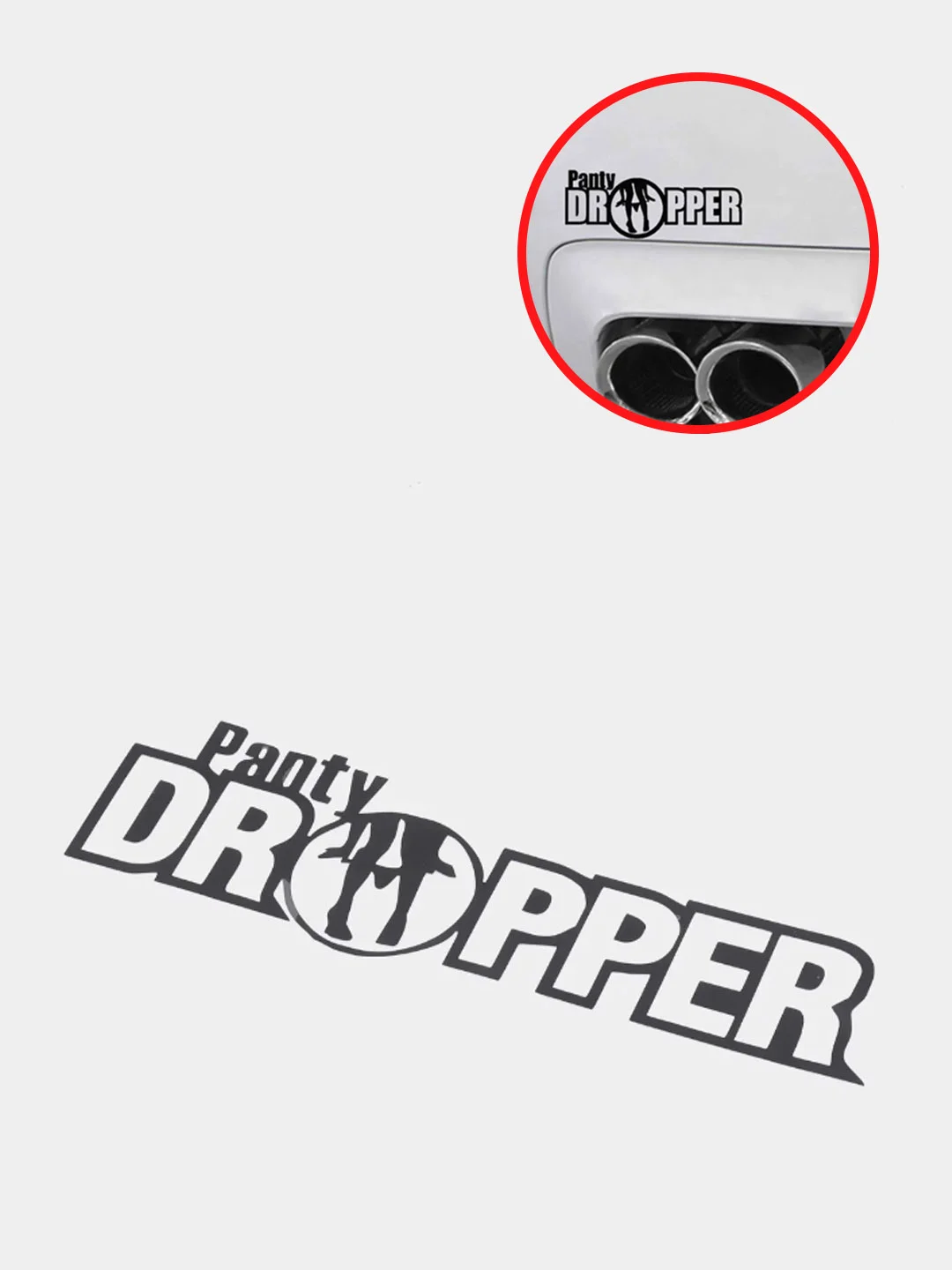 Черный наклейка на авто "Panty Dropper"