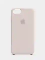 Серебряный чехол Silicone Case для iPhone 7, 8, SE 2020, с открытым низом