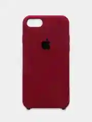 Багровый чехол Silicone Case для iPhone 7, 8, SE 2020, с открытым низом