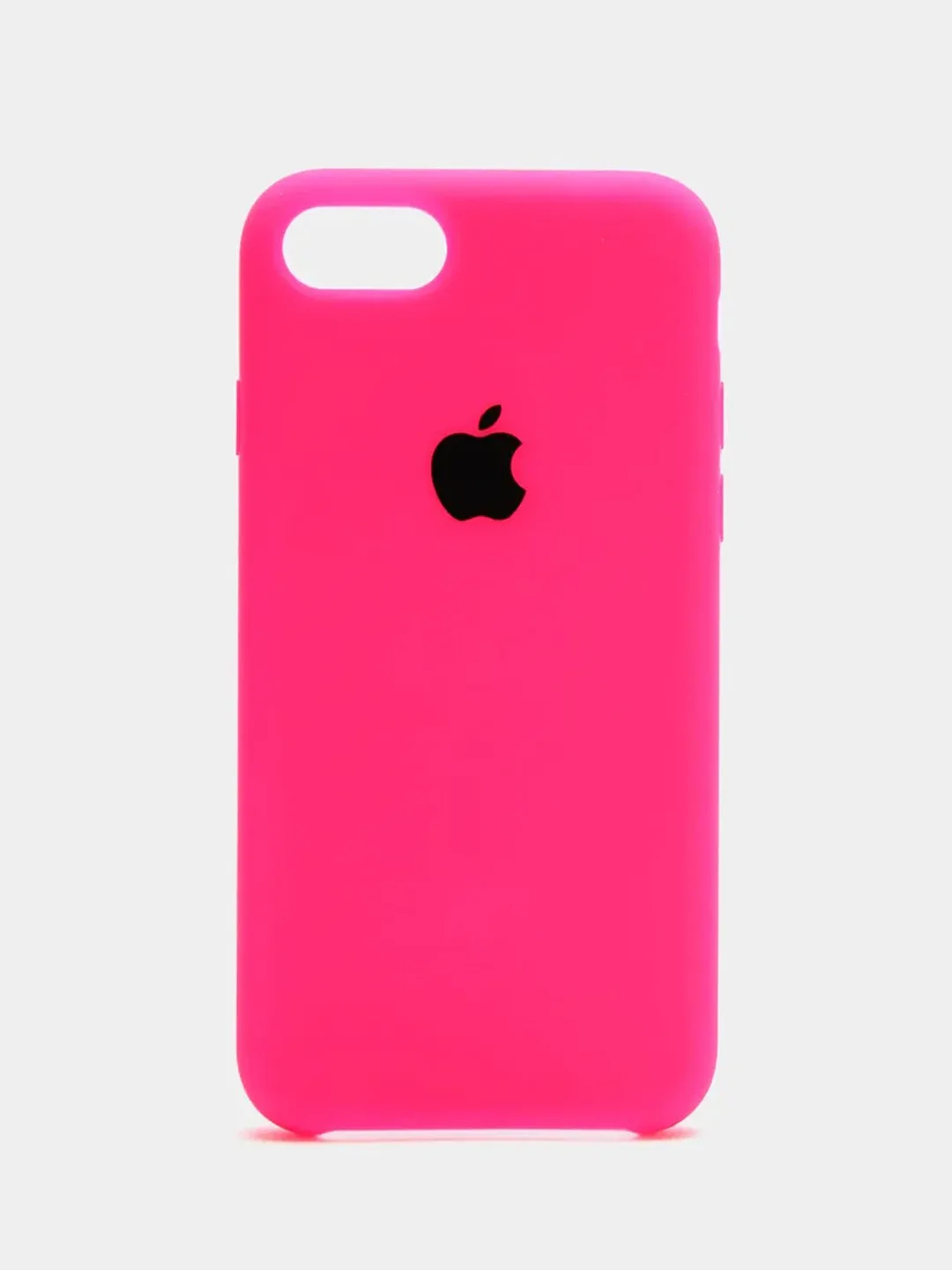Фуксия чехол Silicone Case для iPhone 7, 8, SE 2020, с открытым низом