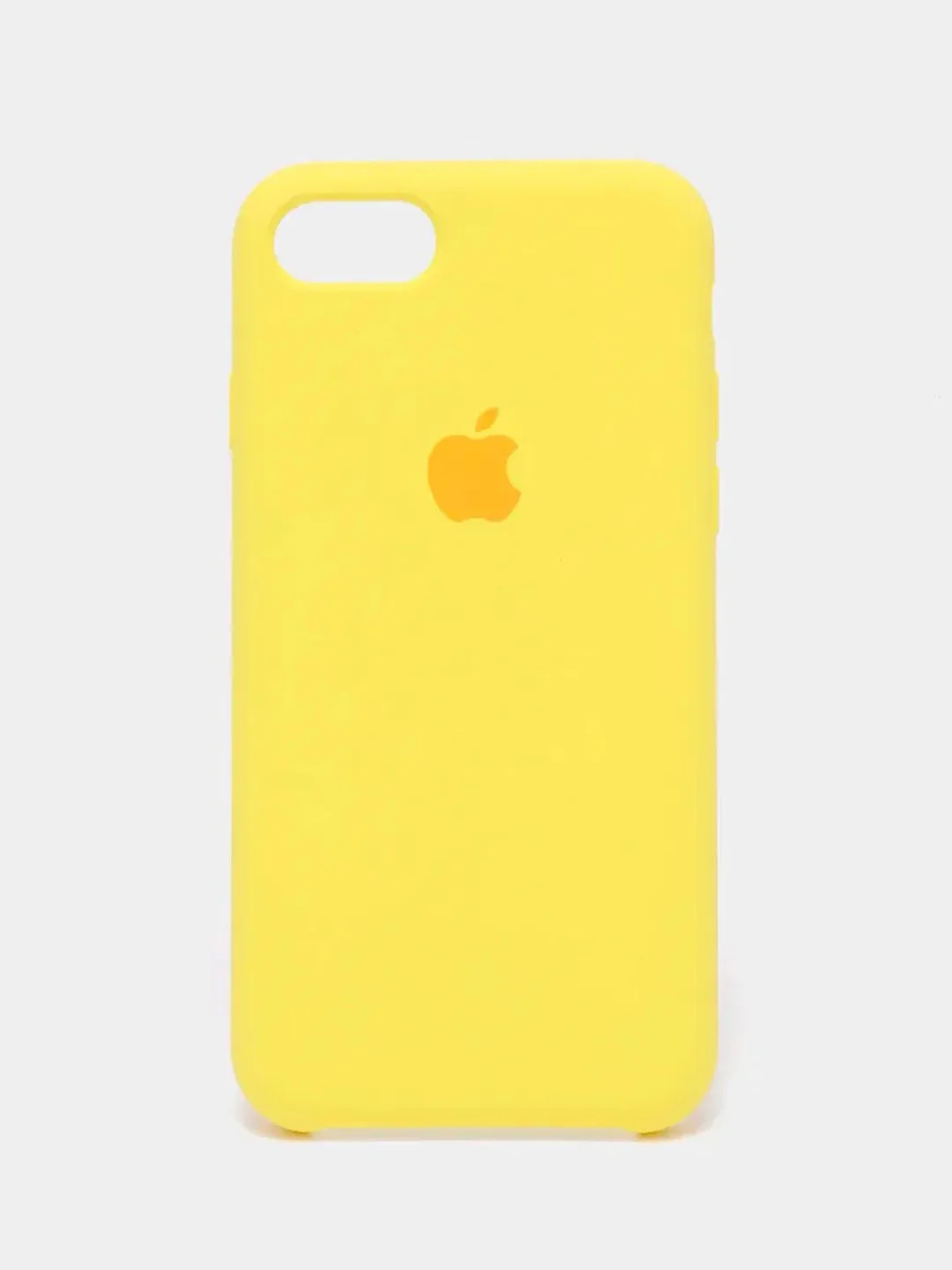 Лимонный чехол Silicone Case для iPhone 7, 8, SE 2020, с открытым низом
