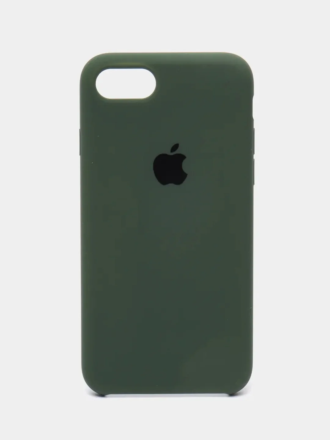 Лесной зеленый чехол Silicone Case для iPhone 7, 8, SE 2020, с открытым низом