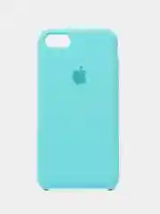Тёмно-бирюзовый чехол Silicone Case для iPhone 7, 8, SE 2020, с открытым низом
