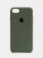 Серый меланж чехол Silicone Case для iPhone 7, 8, SE 2020, с открытым низом