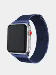 Синий ремешок для Apple Watch "Миланская петля" 3, 4, 5, 6, 7, SE, металл