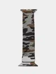 Хаки ремешок для Apple Watch "Миланская петля" 3, 4, 5, 6, 7, SE, металл