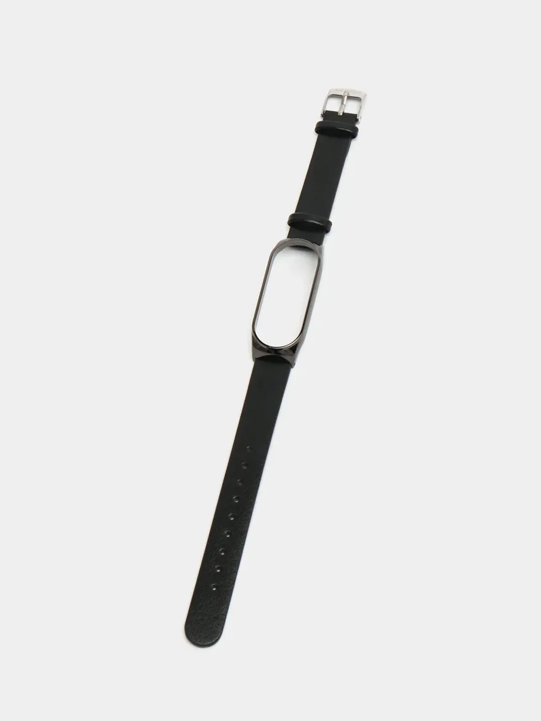 Угольный фирменный кожаный ремешок для Xiaomi mi band 3, 4, 5, 6