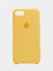 Светло-жёлтый чехол Silicone Case для iPhone 7, 8, SE 2020, с открытым низом