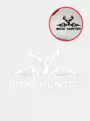 Белый наклейка на авто "Bow hunter"