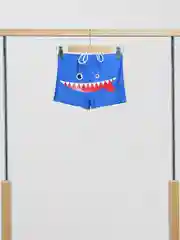 Синий плавки-шорты детские "Зубастики", 3-7 лет