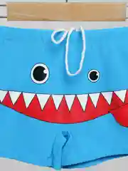 Голубой плавки-шорты детские "Зубастики", 3-7 лет