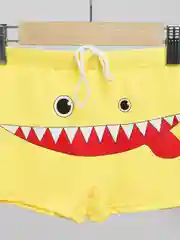 Желтый плавки-шорты детские "Зубастики", 3-7 лет