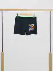 Черный плавки-шорты детские "Динозавры", 5-8 лет