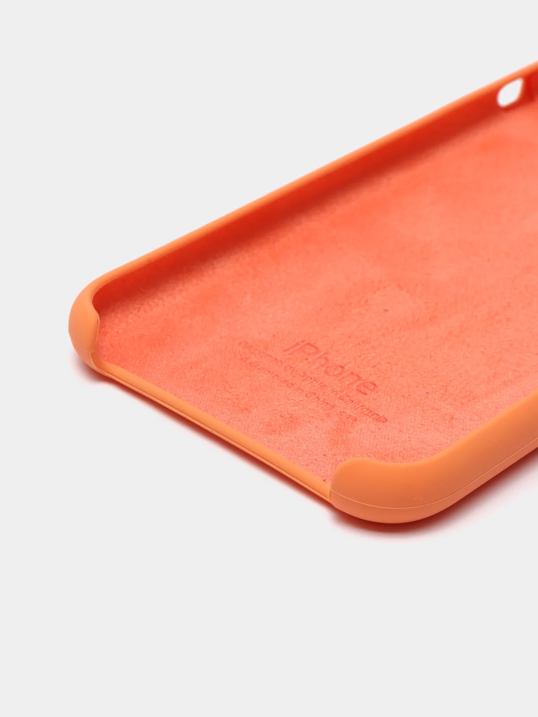 Оранжевый чехол Silicone Case для iPhone 11