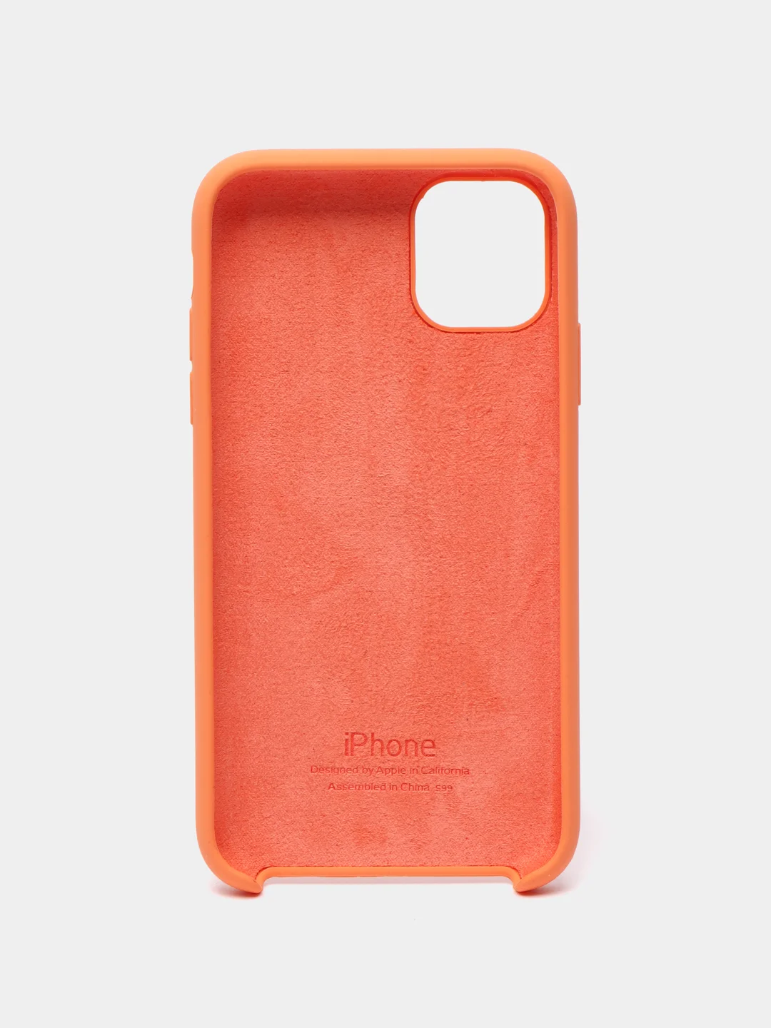 Оранжевый чехол Silicone Case для iPhone 11