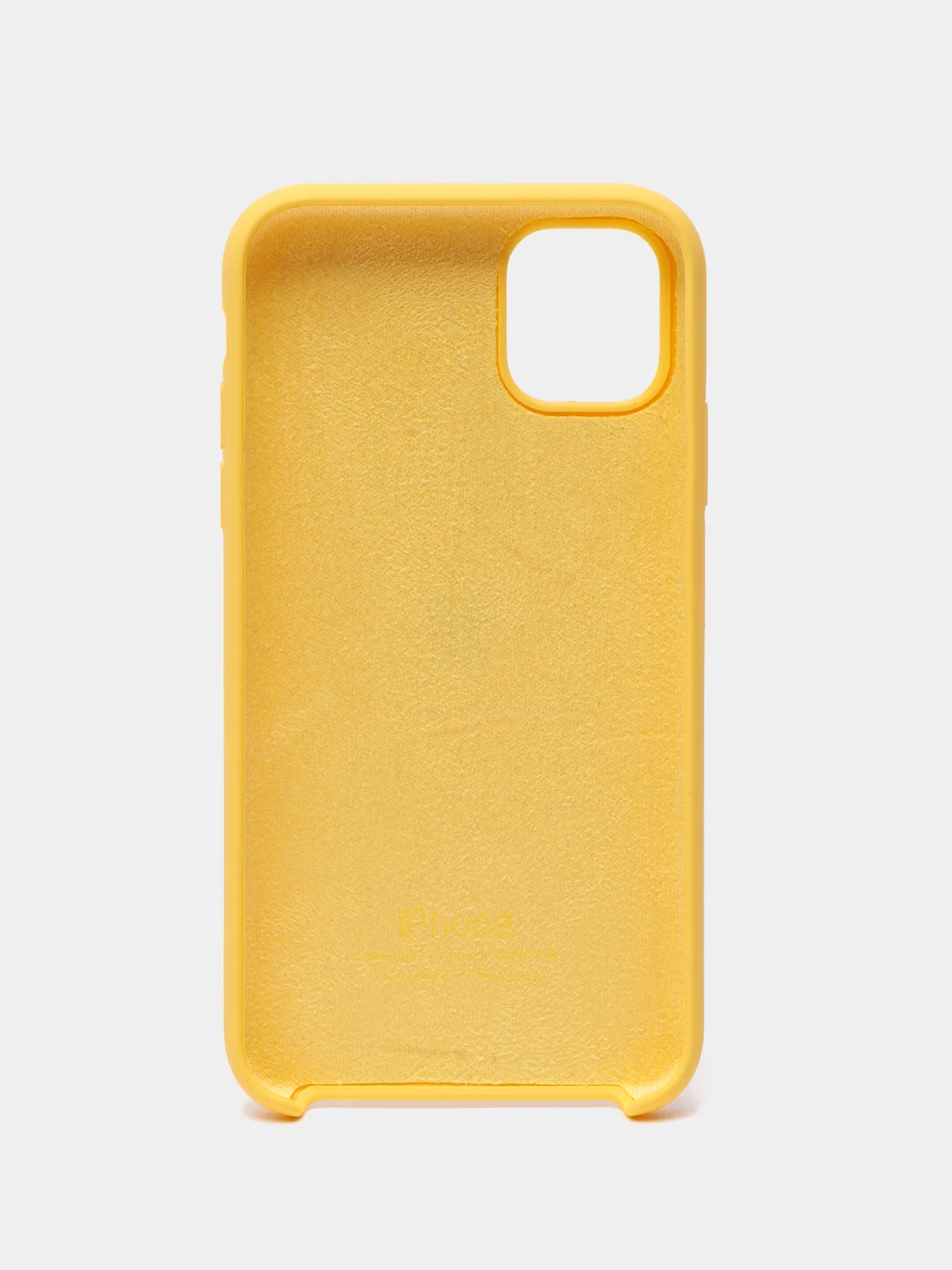 Желтый чехол Silicone Case для iPhone 11