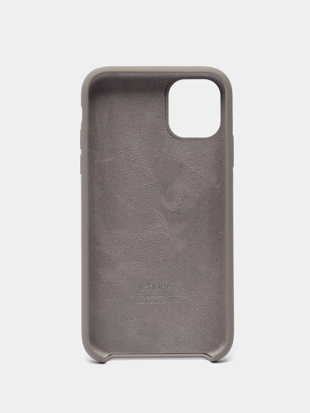 Бежевый меланж чехол Silicone Case для iPhone 11