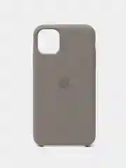 Бежевый меланж чехол Silicone Case для iPhone 11